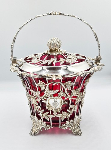 Fine victorian silver plate - plate, &