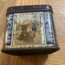Original Antique Early 1900's Wills Capstan Navy Cut Medium Tobacco Tin