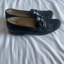 Vintsge Van Dal Marsham Loafers Shoes Italy  Size 5/38 Flat Black  Leather
