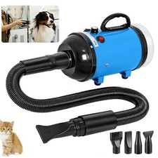 2-IN-1 Pet Dog Cat Hair and Vacuum Grooming Dryer Heat Blaster Blower Stepless