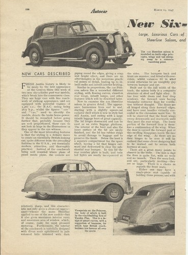 Austin 110 sheerline - sheerline, and