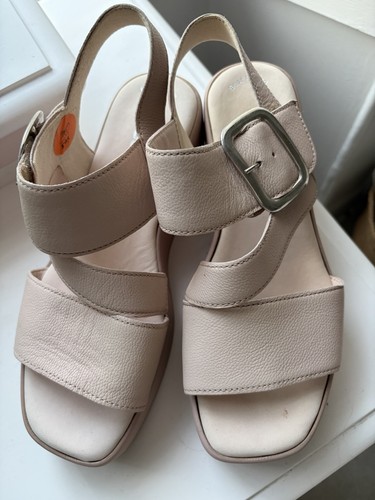 Gabor beige wedge sandals - gabor, size