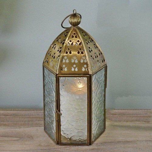 Gold moroccan lantern - moroccan,