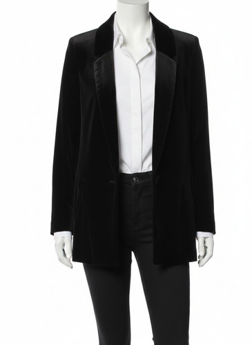 Woman black velvet open - velvet,
