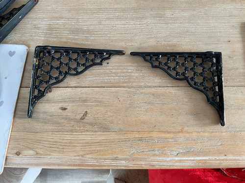 Pair black lattice - black, cast