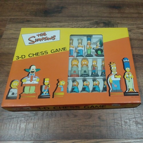 The simpsons chess set - the,