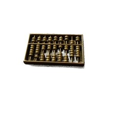 Vtg Mini Brass Abacus