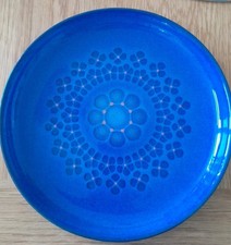 DENBY Midnight Blue Vintage Dinner Plate (Single Plate) 10 Inch EXC Cond