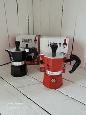 Bialetti Moka Express 1 Cup Black/Red italian Coffee Stovetop Espresso Maker Pot