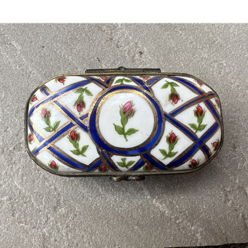 Porcelain floral trinket - porcelain,