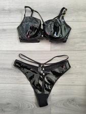 BNWT Ann Summers Black PVC The
