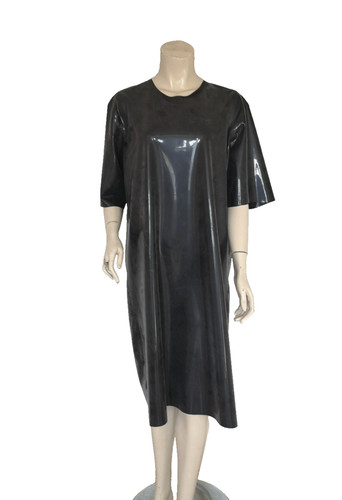 Latex dress rubber tee - dress,