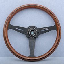 NARDI Classic 360mm Mahogany Wood Steering Wheel with Black Finish