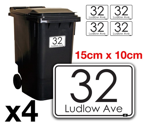 Wheelie bin numbers custom - wheelie,