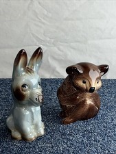 Weatherby  Zookies Collectable Koala & Donkey Figurines 1950's, Vintage - Pair
