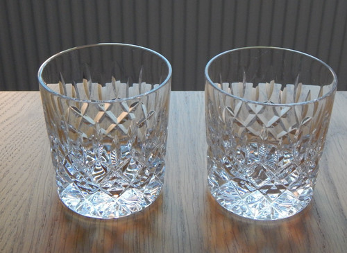Pair stuart crystal glass - pair,