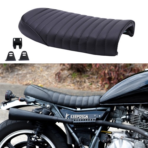 Leather flat cafe racer - pu,