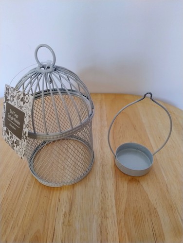 Bird cage tea light holder - cage,