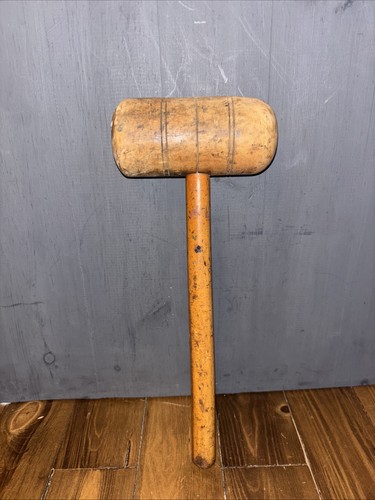 Antique wooden mallet saddlers - mallet,