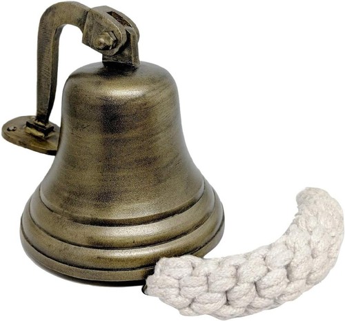 Vintage brass ship bell - brass,