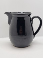 Denby Eclipse Black Jug Water Juice 1 Pint Stoneware Ceramic Vintage Rare