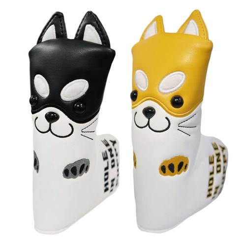 Cartoon dog golfs - dog,