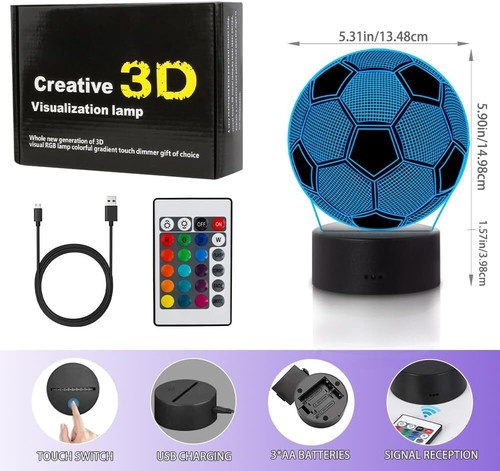 Led illusion football - football, night