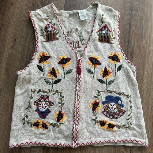 Vtg white stag scarecrow - white,