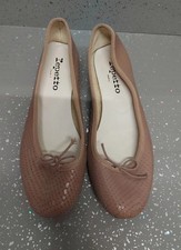 Repetto Shoes Size 5 Nude Beige Leather Court Bally style with Low Heel