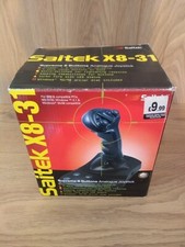 Saitek X8-31 Supreme 8 Button Analogue Joystick with Drivers & Box UNTESTED