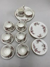 Royal Albert Lavender Rose Tea Set 27-Piece platter milk sugar tea cups saucers