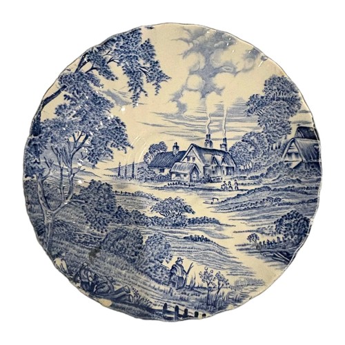 Antique ridgway blue - blue, white