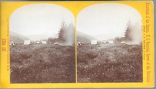 W H Jackson Stereoview of Snake River Valley - Teton Range – Hayden Survey 1872