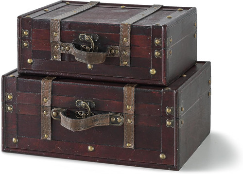 Vintage wooden luggage - vintage,
