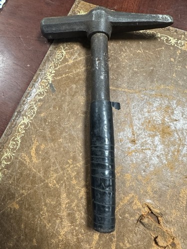 Vintage stone masons hammer - stone,