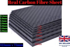 0.5mm -5.0mm Real Carbon Fiber Fibre Plate Panel Sheets RC Model Railway Craft