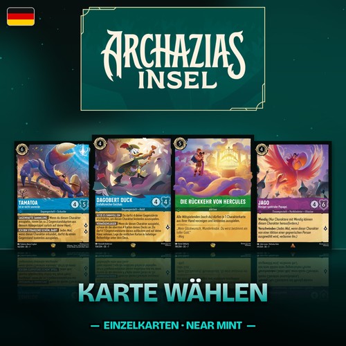 Disney lorcana cards archazias - lorcana,