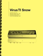 Virus TI Snow Desktop Digital Synthesizer Quick Start Manual (English Only)