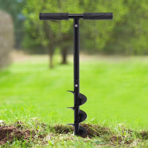 Manual hand earth auger fence - hand,