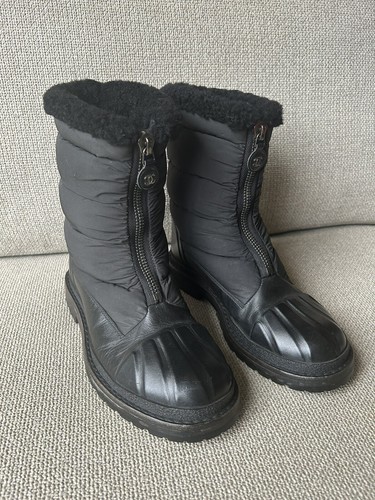 Chanel quilted padded boots - padded,