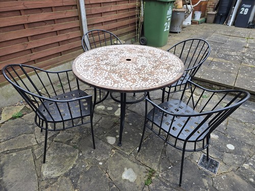 Metal garden furniture - garden, table