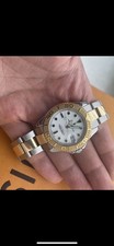 Rolex Yachtmaster 168623 SS & Gold 35mm White Dial Midsize Great Condition