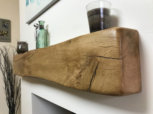 Solid oak mantel beam - beam, cottage