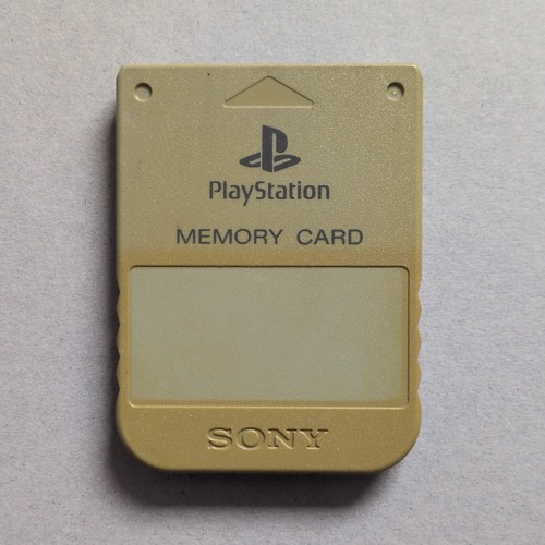 Ps1 memory card grey official - ps1,