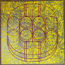 1970 ORIGINAL VINTAGE ABSTRACT