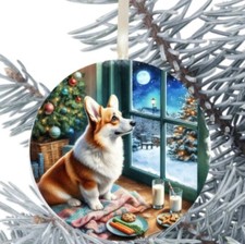Corgi Dog Hanging Bauble Gift Present Decoration Christmas 