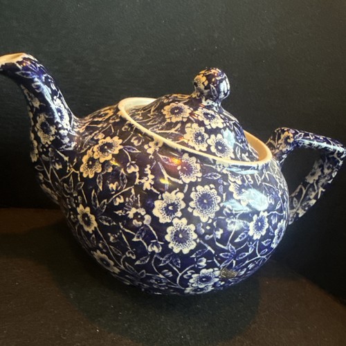Vintage burleigh calico blue - vintage,