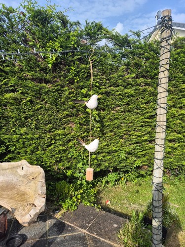 Hand made double - double, bird