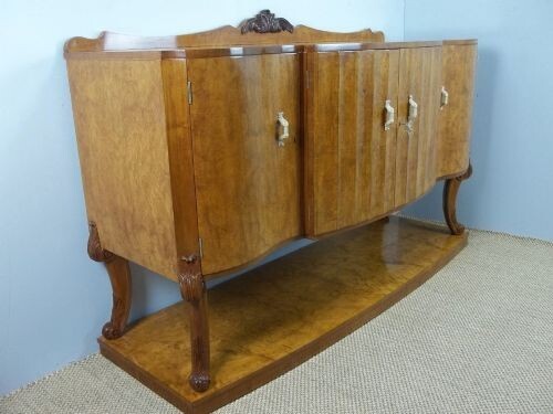Antique art deco burr walnut - burr,