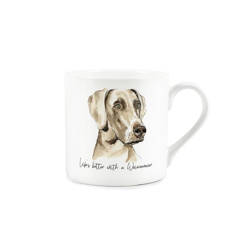 Weimaraner mug bone china - mug,